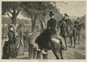 A sorban; Rotten Row, Hyde Park, London alkotó: English School