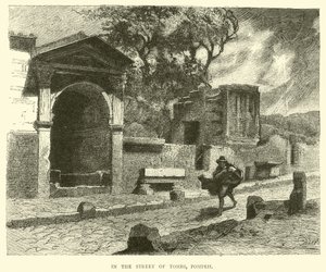 A sírok utcájában, Pompejiben alkotó: English School