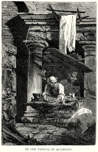 Augustus templomában (metszet) alkotó: English School