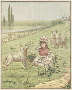 A réteken (színes litográfia) alkotó: English School