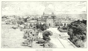 India: Sikandra (metszet). alkotó: English School