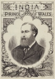 India és a walesi herceg (metszet) alkotó: English School