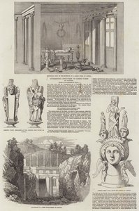 Görög sírok érdekes felfedezése Canosában (metszet) alkotó: English School