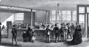 A gyermekbank belseje alkotó: English School
