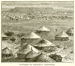 Magdala belseje, Abesszínia alkotó: English School