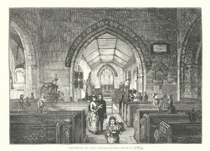 A régi Beckenham templom belseje alkotó: English School