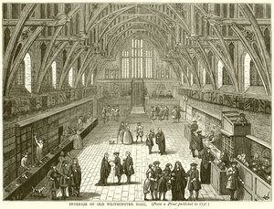Az Old Westminster Hall belseje alkotó: English School