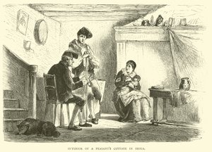 Egy parasztház belseje Brigában alkotó: English School