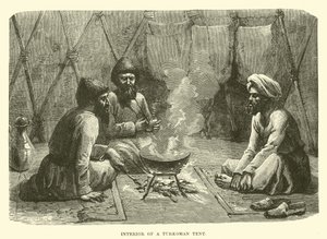 Turkomán sátor belseje alkotó: English School