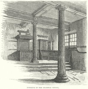 A gimnázium belső tere (metszet) alkotó: English School