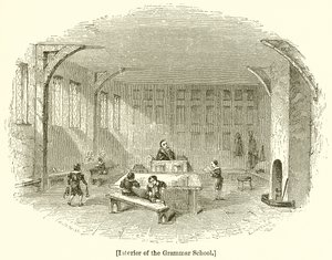 A gimnázium belseje alkotó: English School