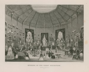 A Nagy Kiállítás belseje, 1851, Zollverein Tanszék alkotó: English School