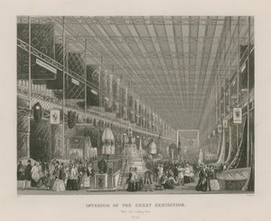 A Nagy Kiállítás belseje, 1851, nyugati vége kelet felé néz alkotó: English School