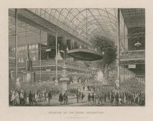 A nagy kiállítás belseje, nagyszabású állami megnyitó, 1851. május 1 alkotó: English School