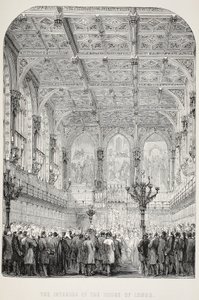 A Lordok Házának belseje alkotó: English School