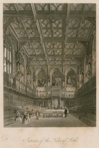 A Lordok Házának belseje, Westminster, London alkotó: English School
