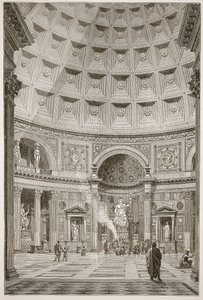 A római Pantheon belseje (felújítva) alkotó: English School