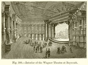 A bayreuthi Wagner Színház belseje alkotó: English School