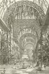 Belső nézet a Crystal Palace, Sydenham alkotó: English School