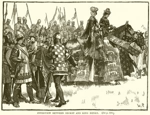 Interjú Becket és Henrik király között alkotó: English School