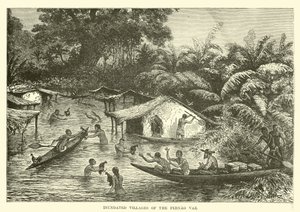 Überflutete Dörfer des Fernao Vaz von English School