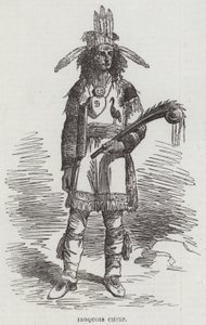 Irokéz főnök (metszet) alkotó: English School