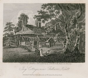 Ivy Cottage, Fulham közelében, Kentben alkotó: English School