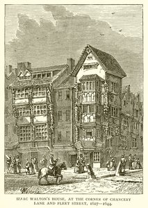 Izaac Waltons House, a Chancery Lane és a Fleet Street sarkában, 1627--1644