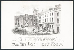 J L Thornton, kereskedelmi kártya alkotó: English School