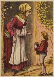 Jack And The Beanstalk (színes metszet) alkotó: English School