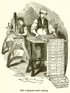 Jacquard-kártya készítés alkotó: English School