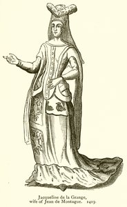 Jacqueline de la Grange, Jean de Montague felesége. 1419 alkotó: English School