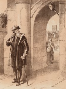 James Bird, "Az Atya egy napon elhaladt mellette, és meglátta Fia arcát" (litográfia). alkotó: English School
