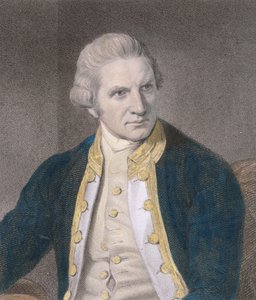 James Cook (1728-79) a Gallery of Portraits-ből, 1833-ban megjelent (metszet) (későbbi színezés)