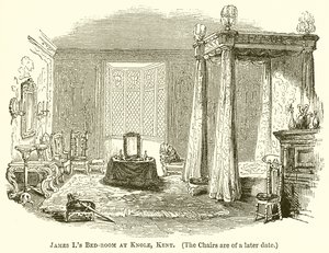 James hálószoba Knole-ban, Kentben alkotó: English School