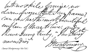 James Montgomery (a költő) alkotó: English School