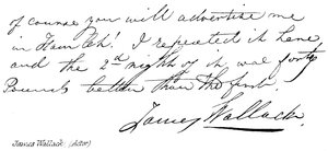 James Wallack (színész) alkotó: English School
