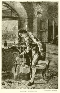 James Watt kísérletezik alkotó: English School