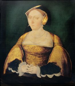 Jane Seymour (1508/9-1537) 1536 körül (olaj a panelen) alkotó: English School
