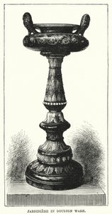 Jardiniere Doulton edényben (metszet) alkotó: English School