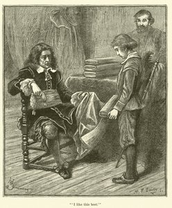 Jean Baptiste Colbert kisfiúként, "Ezt szeretem a legjobban" (metszet) alkotó: English School