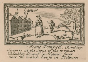 Jeane templomi kéményseprők; kéményseprő alkotó: English School
