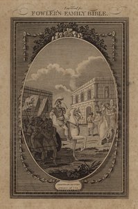 Jefte visszatérése, Bírák, 11. fejezet, 34. vers (metszet) alkotó: English School