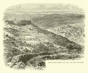 Jeruzsálem a Gonosz Tanács hegyéről alkotó: English School