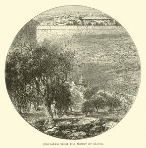 Jeruzsálem az Olajfák hegyéről alkotó: English School