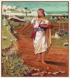 Jézus példázatai: A magvető és a mag (színes litho) alkotó: English School