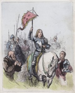 Joan of Arc (színes metszet) alkotó: English School
