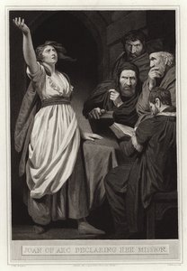 Jeanne of Arc kijelenti küldetését alkotó: English School