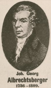 Johann Georg Albrechtsberger (metszet) alkotó: English School