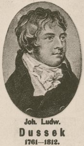 Johann Ludwig Dussek (mélynyomás) alkotó: English School